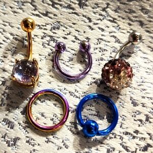 Colorful Body Jewelry Set